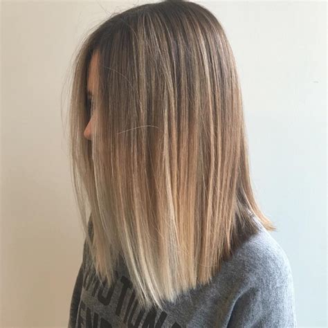 balayage hair straightened|balayage straight hair shoulder length.